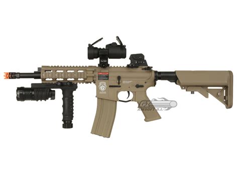 Gandg Combat Machine Gr16 Rush M 4 Tan Carbine Aeg