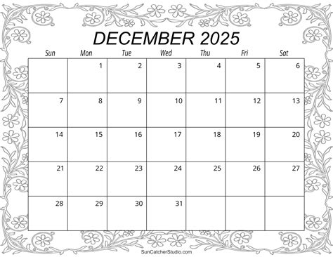 Free Printable December 2025 And January 2025 Calendar With Holidays