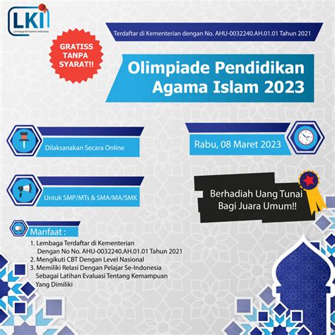 Olimpiade Pendidikan Agama Islam 2023 LKI