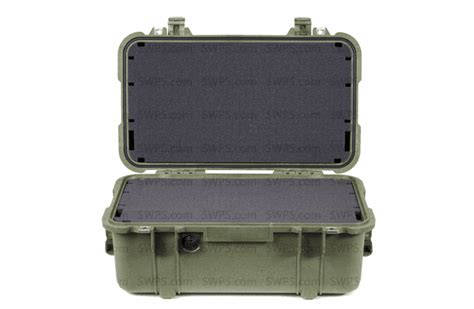 Pelican 1460 Case With Foam OD GREEN 200 MOQ From SWPS