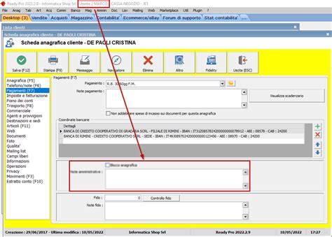 Configurazione Dei Permessi Per L Inserimento Del Blocco Anagrafica E