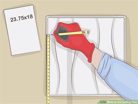 How To Cut Ceiling Tiles Steps With Pictures Wikihow