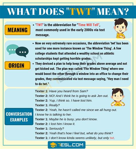 TWT Meaning: What Does TWT Mean and Stand for? - 7 E S L Athletic ...