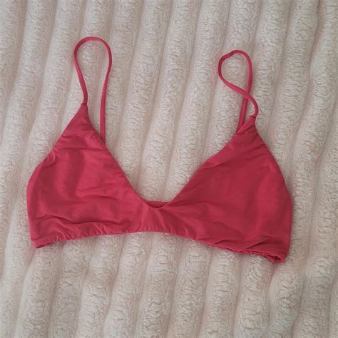 Hot Pink Bikini Top No Padding Brand MAI Depop
