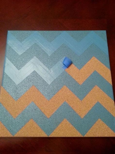 Diy Chevron Corkboard Hometalk