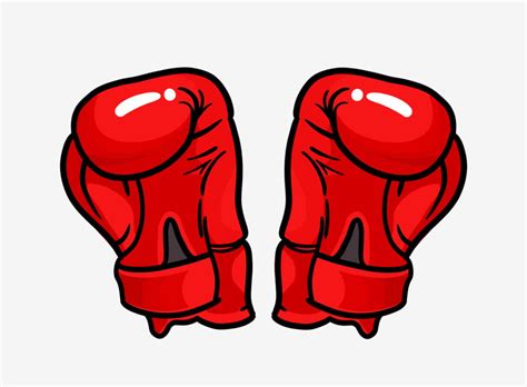 Guantes De Boxeo Rojos Rojo Guantes Boxeo PNG dibujos Ilustración De