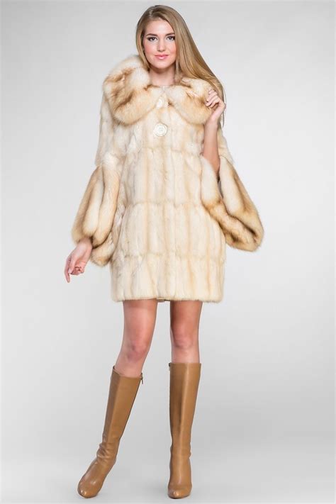 Russian Squirrel & Bleached Russian Sable Fur Coat | Fur clothing, Fur ...