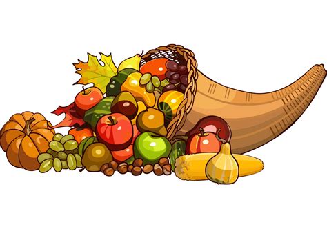 Free Cornucopia clipart png image - ClipartLib