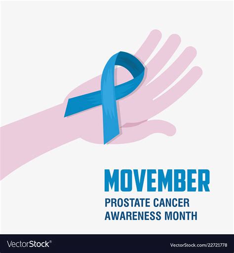 Movember Prostate Cancer Day Royalty Free Vector Image