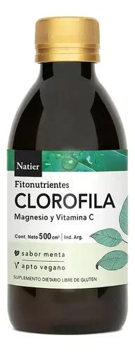 Clorofila Bebible Magnesio Vit C Cc Sabor Menta Natier