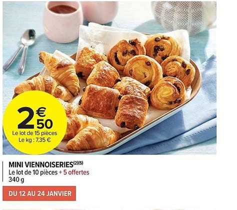 Offre Mini Viennoiseries Chez Carrefour Market