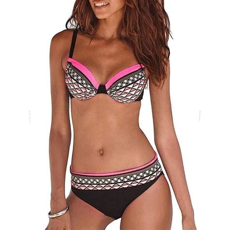 Maillot De Bain Femme Pi Ces Sexy Bikini Tankinis Dos Nu Sport