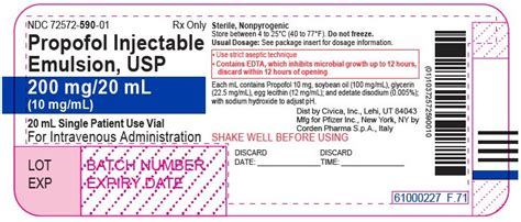 Propofol Fda Prescribing Information Side Effects And Uses