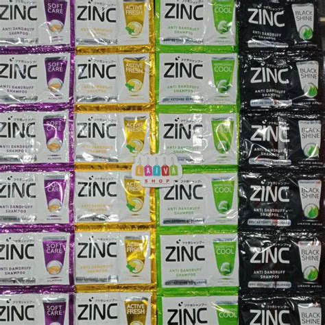 Jual Sachet Zinc Anti Dandruff Shampoo Kemasan Renceng Renceng