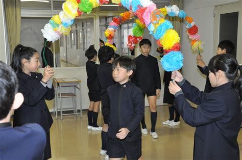 6年生を送る会 甲子園学院小学校