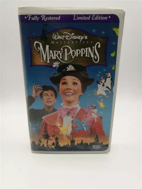 Walt Disney S Masterpiece Collection Mary Poppins Vhs Clamshell Limited