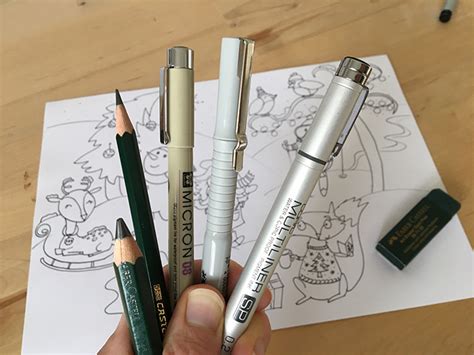 My Top 8 picks for Art supplies for cartooning - What I draw with in ...