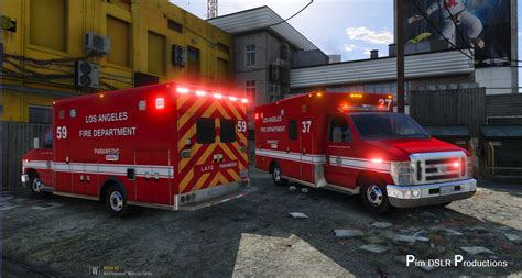 Ford E450 Lafd Ambulance 4k Gta5