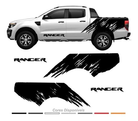 Adesivo Nova Ford Ranger Faixa Lateral Personalizado Kit