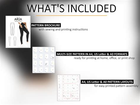 Aria Leggings Sewing Pattern Smlxl2xl Digital Etsy