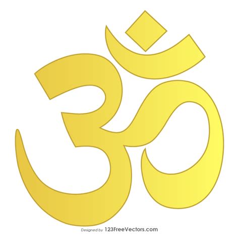 Gold Om Symbol