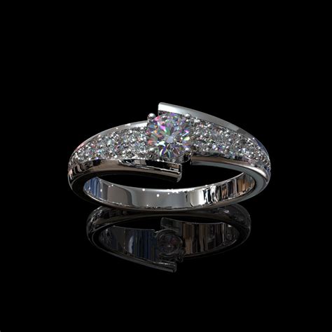 Помолвочное кольцо арт. 2084 — «Фабрика Золота»