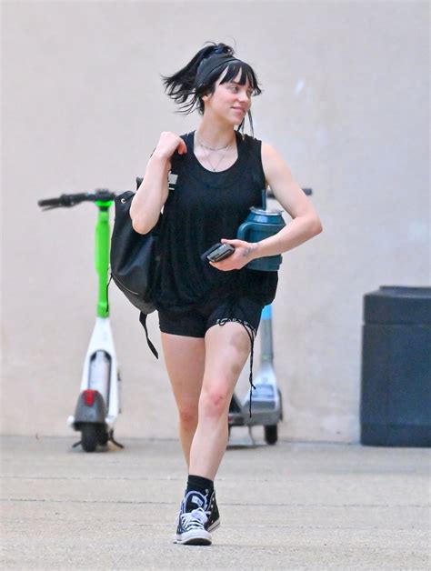 Billie Eilish Wears Tank Top, Shorts Leaving Gym: Photos | Life & Style