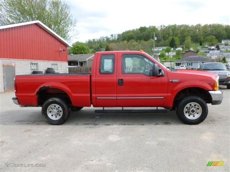 2000 Red Ford F250 Super Duty XLT Extended Cab 4x4 64288949 Photo 3