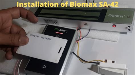 Installation Of Biomax S Standalone Access Control Device Model SA 42