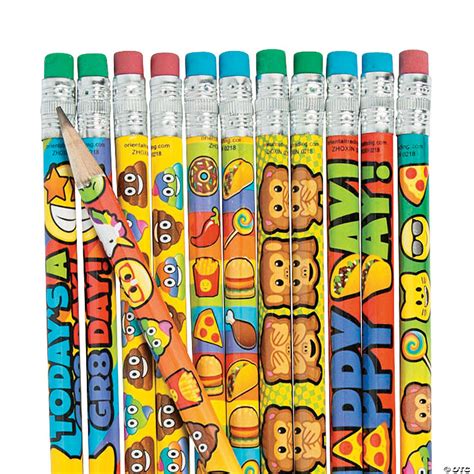 Mega Emoji Pencil Assortment | Oriental Trading