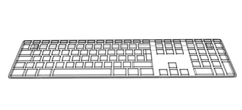 Computer Keyboard Outline Object Keypad Design Vector Object Keypad