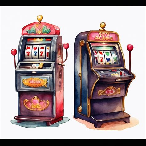 vintage slot machines art print  stock photo public domain pictures