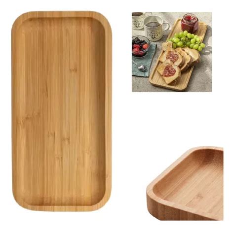 Petisqueira Bandeja Retangular Em Bambu Tábua 33x14cm Luxo MercadoLivre