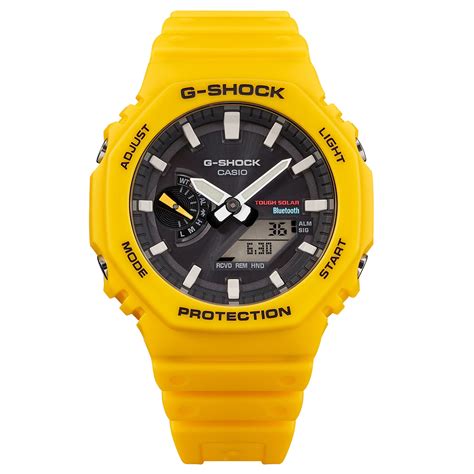 G SHOCK GA B2100C 9AER Casio Octagon Yellow CasiOak Solar Bluetooth