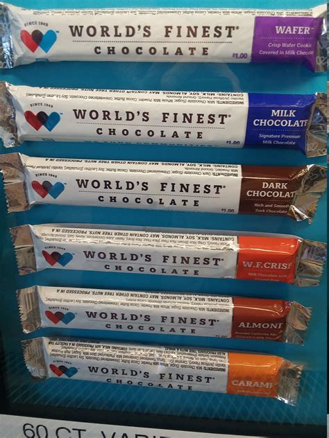 6 Assorted Worlds Finest Chocolate One Dollar Bars One Etsy