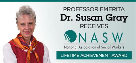 Barry University News Professor Emerita Dr Susan Gray Receives Nasw