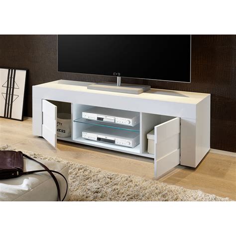 Milano Small 2 Door White Gloss TV Unit | Small High Gloss TV Units ...