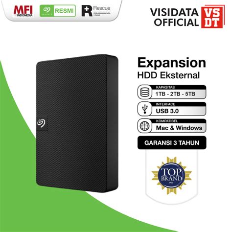 Jual Seagate Expansion Harddisk External 1TB 2TB 5TB Garansi Resmi