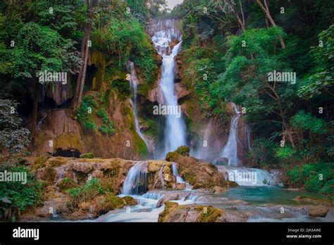 The Famous Kuang Si Falls Kuang Xi Falls Tat Kuang Si Waterfalls