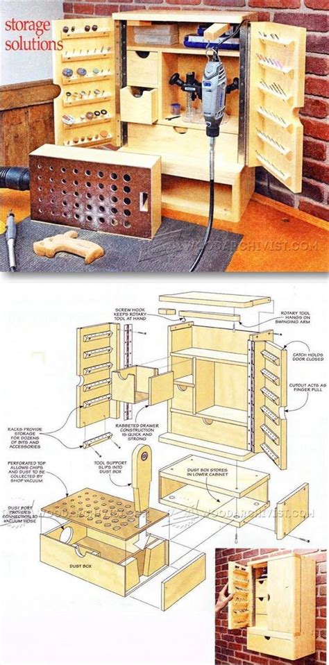 Rotary Tool Cabinet Plans Workshop Solutions Projects Tips And