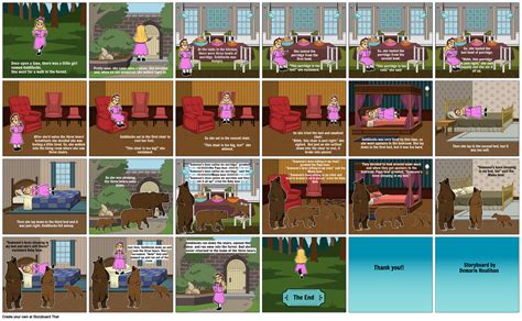 Goldilocks and the Three Bears Storyboard by xlovedemix