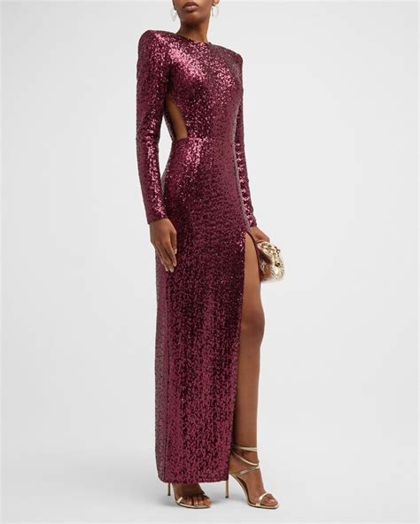 Bronx And Banco Amara Cutout Sequin Gown ShopStyle Evening Dresses