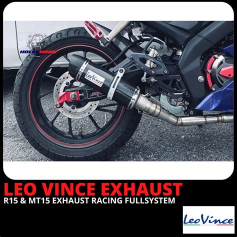 LEO VINCE EXHAUST RACING FULL SYSTEM YAMAHA R15 MT15 RACING KNALPOT