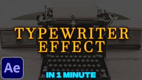 Typewriter Text Effect Tutorial In After Effects Without Expressions