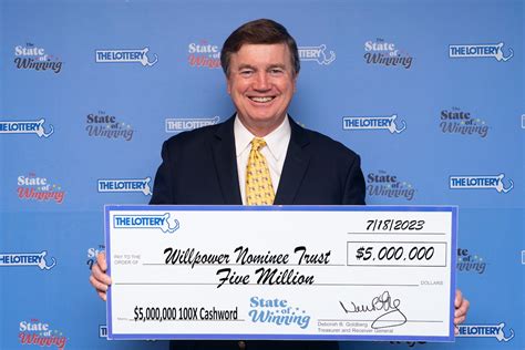 Mass State Lottery Winner 5 Million Prize Claimed Winners Name Not