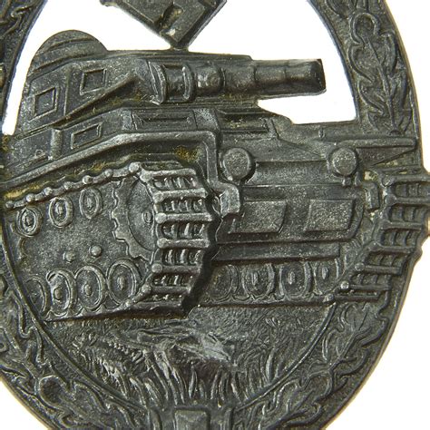 Original German Wwii Panzer Assault Tank Badge By Hermann Aurich Sil International Military