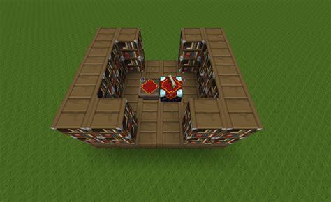 Minecraft Bookshelves For Enchanting Table