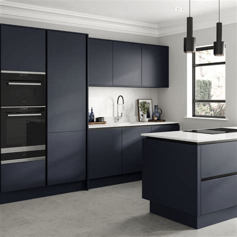 Modern Navy Blue Kitchen Cabinets: A Stylish And Timeless Choice – DECOOMO