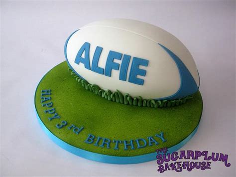 Carved Rugby Ball Cake - Decorated Cake by Sam Harrison - CakesDecor