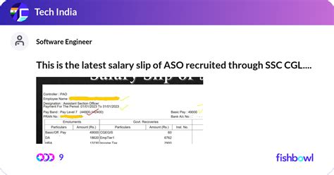 This Is The Latest Salary Slip Of ASO Recruited Th Fishbowl